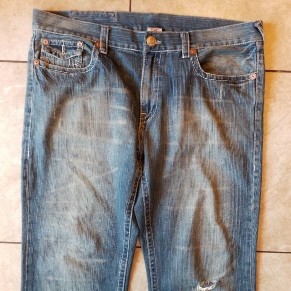 True Religion Billy Riot Row 42 Seat 34 Bootcut Jeans size 40 - Picture 5 of 12